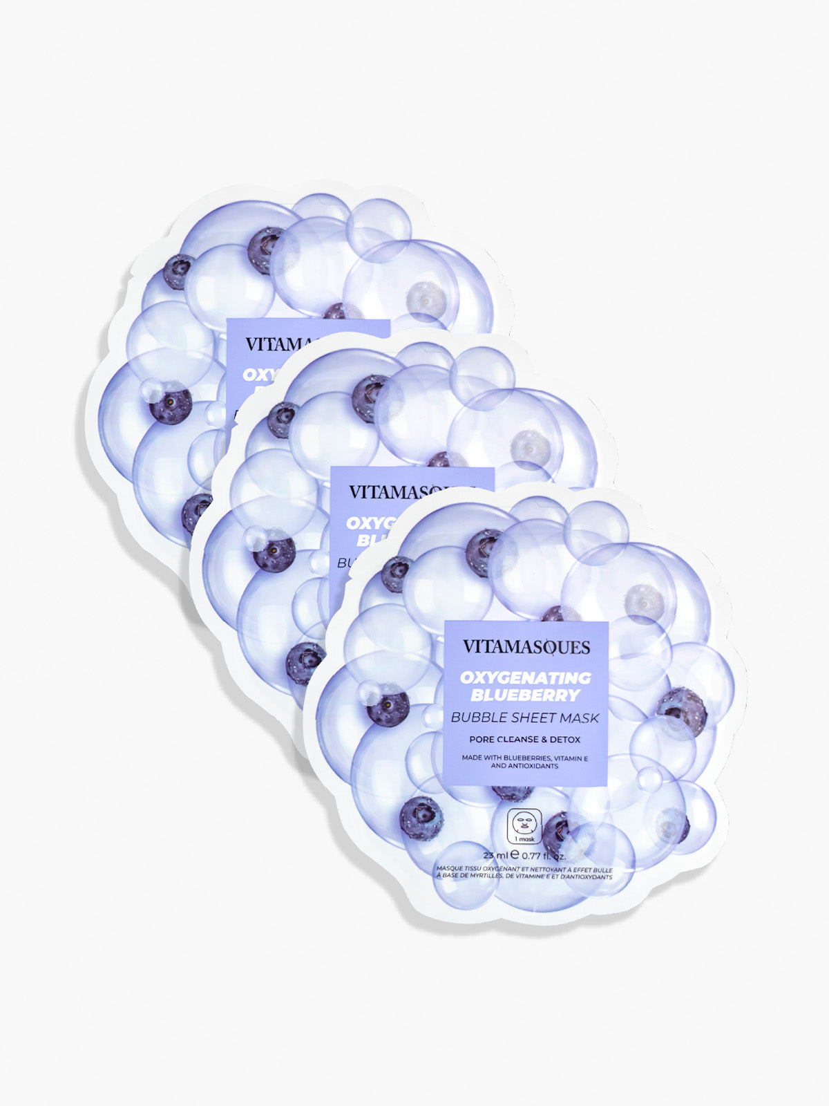 Oxygenating Blueberry Bubble Sheet Mask