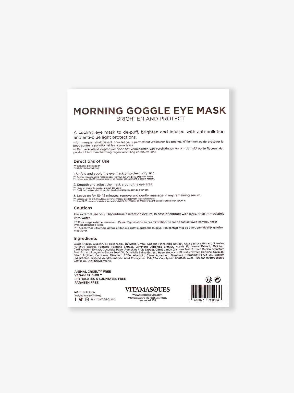 Morning Goggle Eye Mask