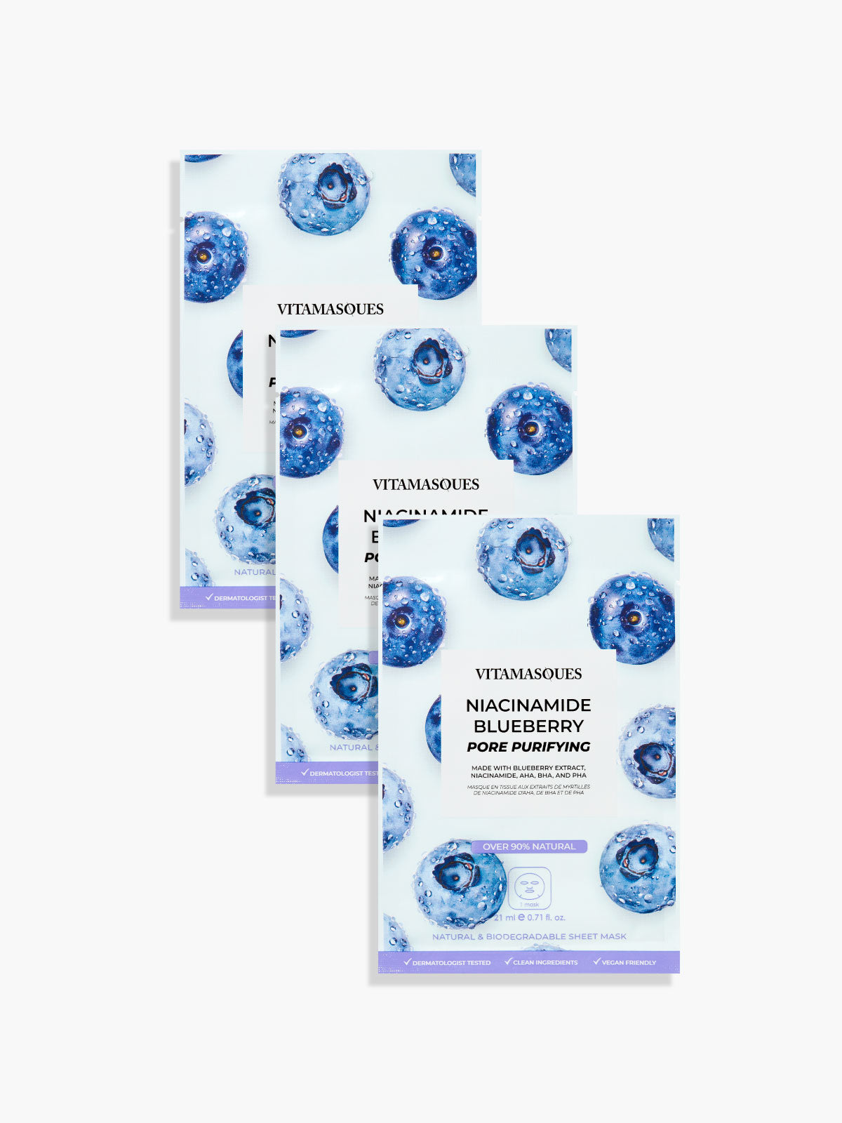 Niacinamide Blueberry Face Sheet Mask