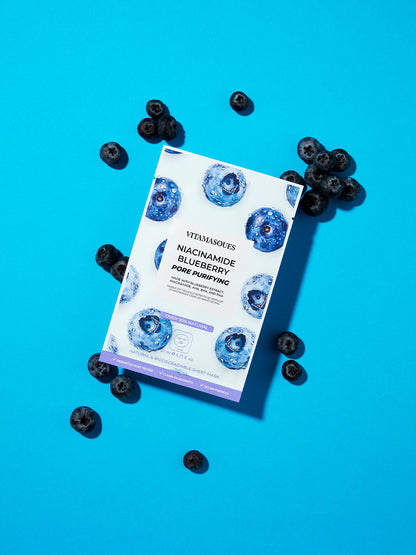 Niacinamide Blueberry Face Sheet Mask