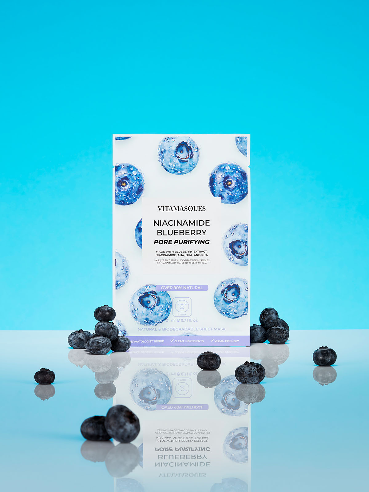 Niacinamide Blueberry Face Sheet Mask