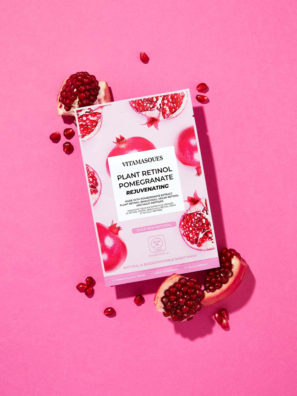 Retinol Pomegranate Face Sheet Mask